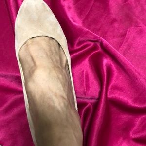 Gianni Bini suede 5” heels, platform/rhinestones